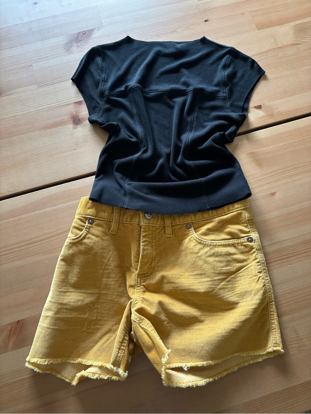 Women’s Mustard Yellow Denim Shorts